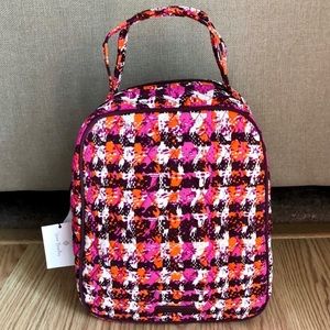 Vera Bradley lunch bunch box Houndstooth Tweed 🍎